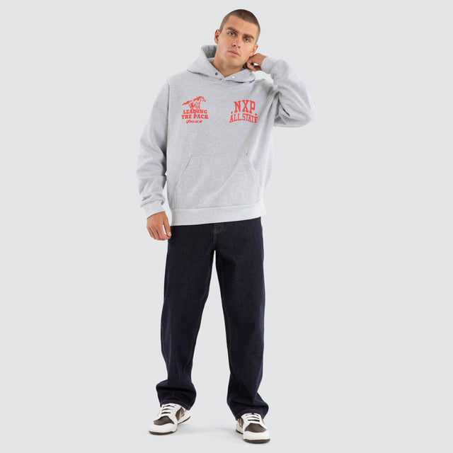 Pack Box Fit Hoodie Grey Marle
