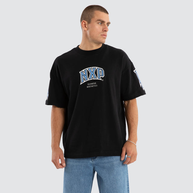 Factor Loopback Raptor Tee Anthracite Black