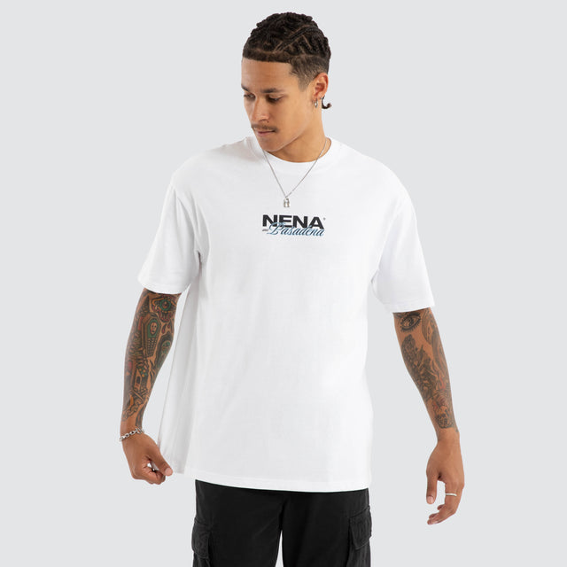 Demand Box Fit Tee White