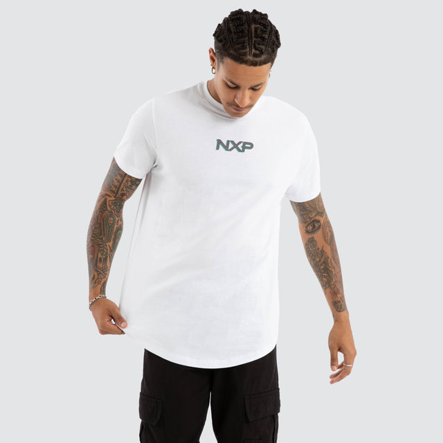 Buzz Dual Curved Tee White