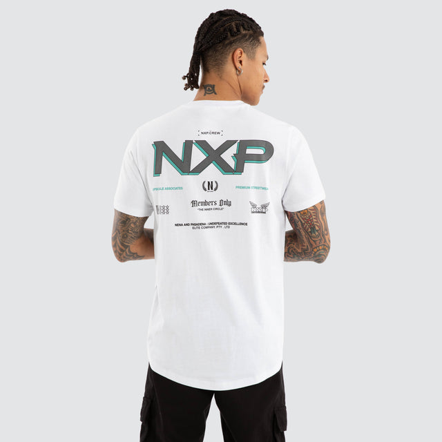 Buzz Dual Curved Tee White