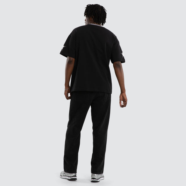 Destined Loopback Raptor Tee Anthracite Black