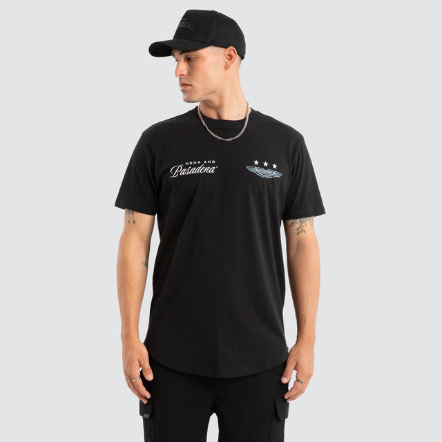 Pledge Dual Curved Tee Jet Black