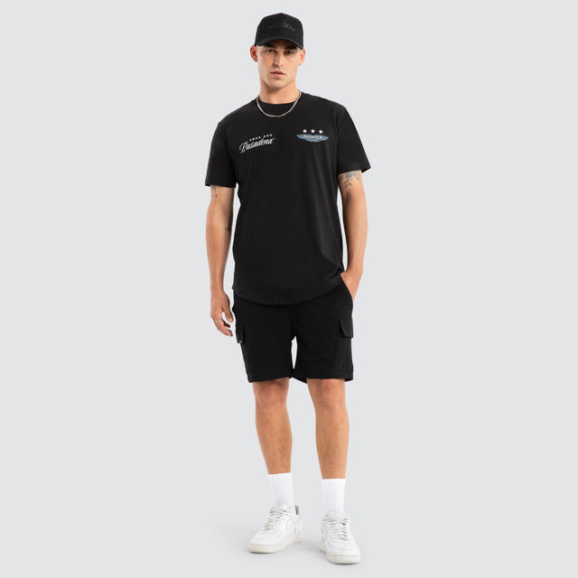 Pledge Dual Curved Tee Jet Black