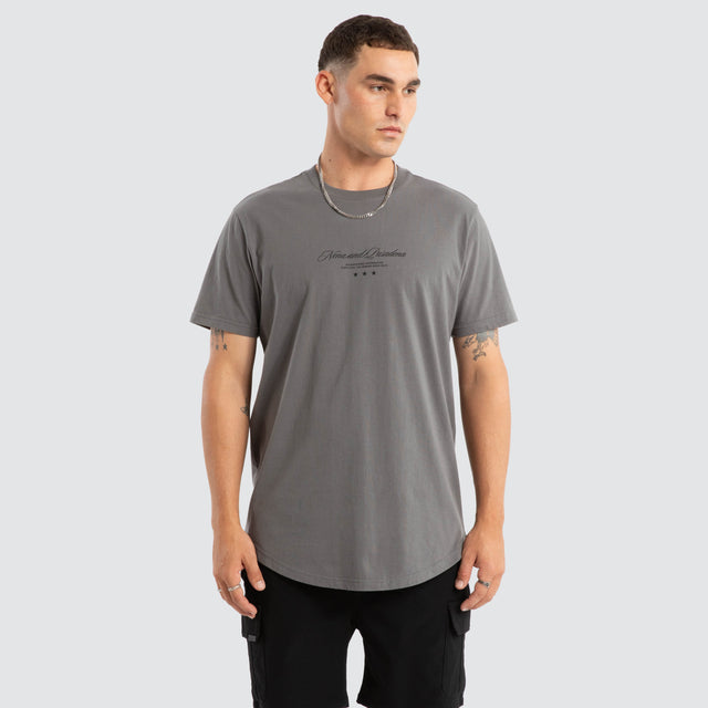 Juncture Dual Curved Tee Charcoal