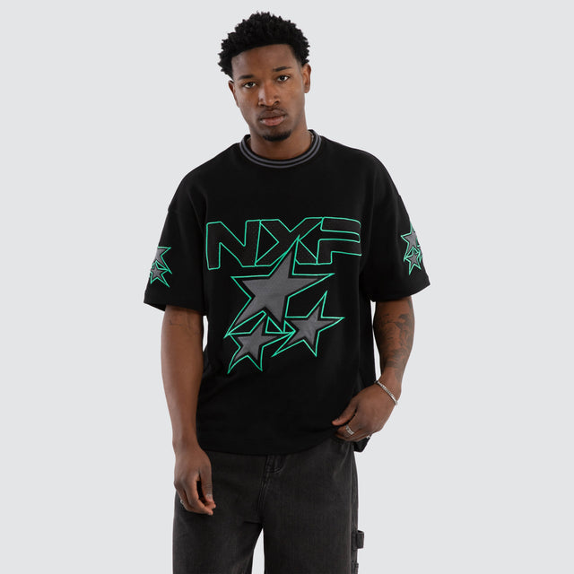 Glitches Loopback Raptor Tee Jet Black