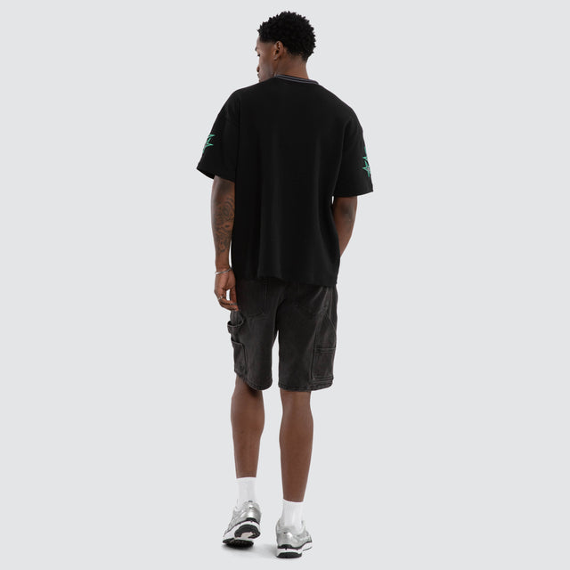 Glitches Loopback Raptor Tee Jet Black