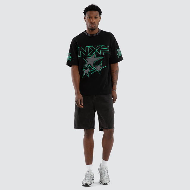 Glitches Loopback Raptor Tee Jet Black