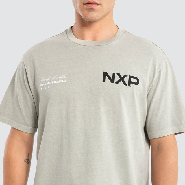 Model wears Prancer Classic Tee Pigment Paloma T-Shirts Grey – image 4