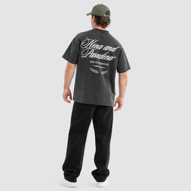 Heritage Loopback Raptor Tee Mineral Black