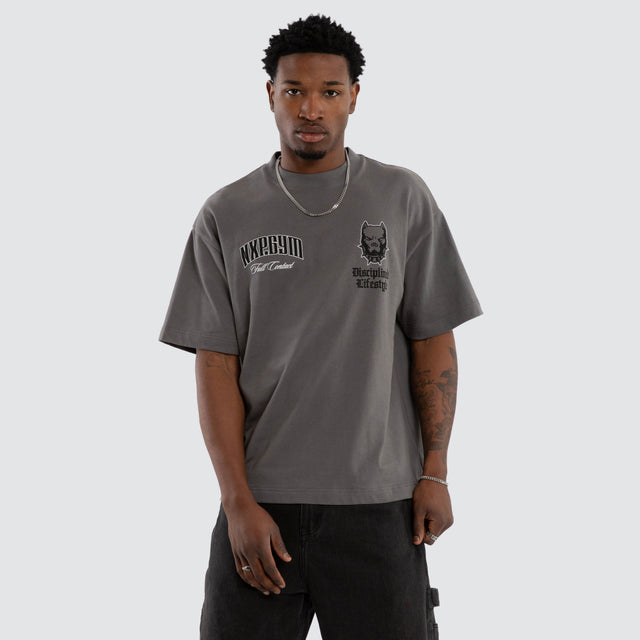 Inertia Street Tee Charcoal