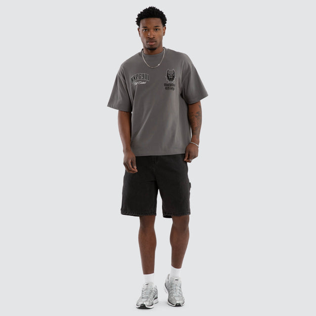 Inertia Street Tee Charcoal
