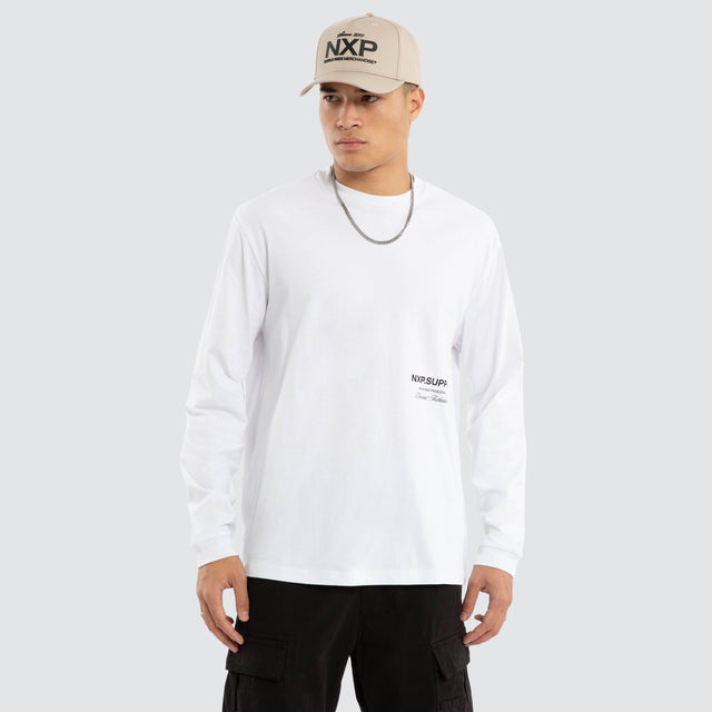 Threads Relaxed Long Sleeve Tee Optical White