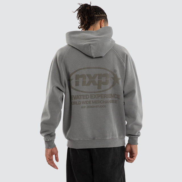 Rhythm Raglan Fleece Hoodie Pigment Frost Grey