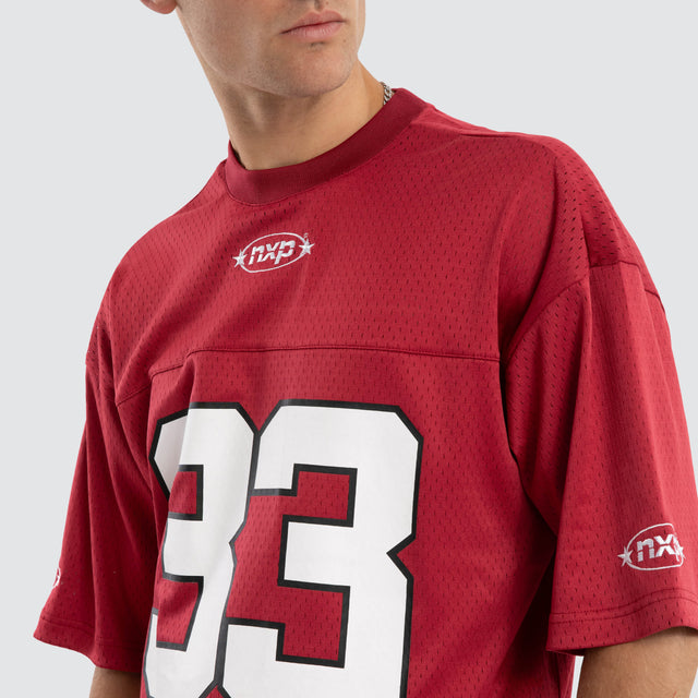 Offbeat Football Jersey Maroon