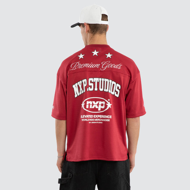 Offbeat Football Jersey Maroon