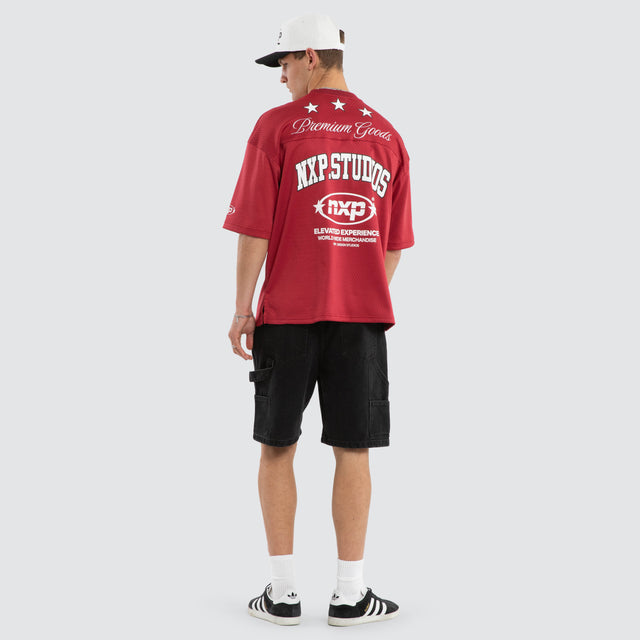 Offbeat Football Jersey Maroon