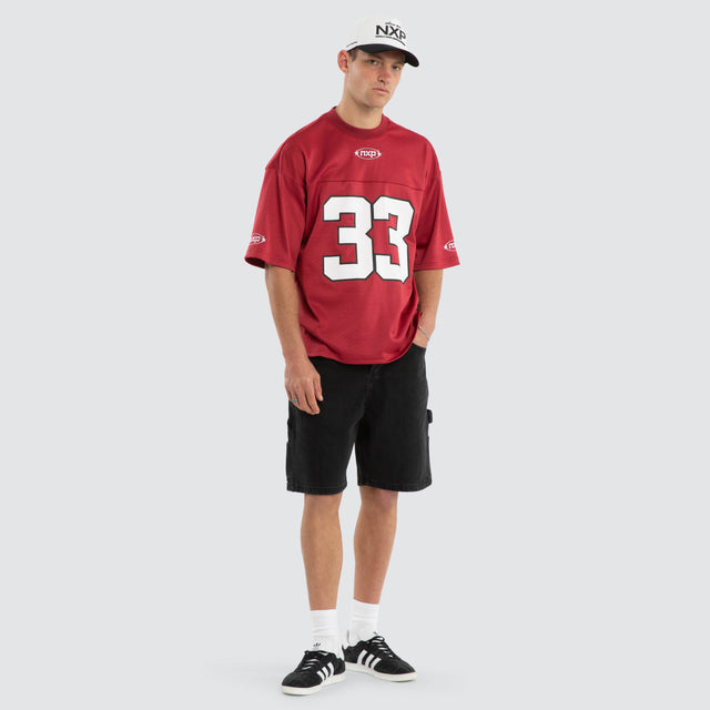 Offbeat Football Jersey Maroon