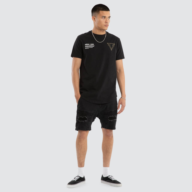 Forge Dual Curved Tee Jet Black