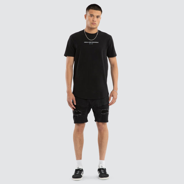 Inleash Dual Curved Tee Jet Black