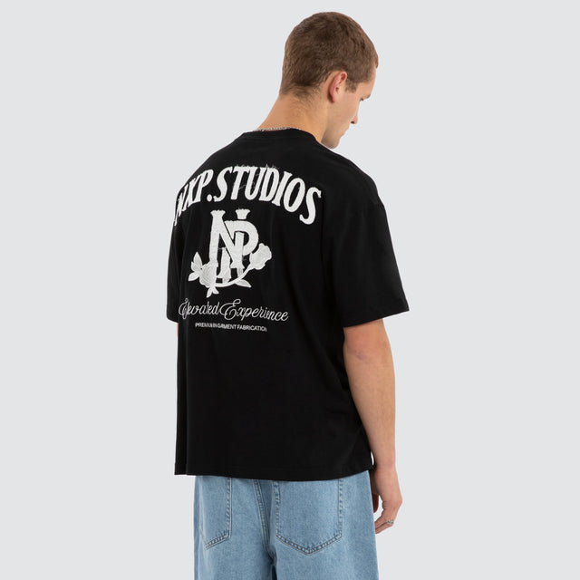 Conquer Raptor Tee Jet Black