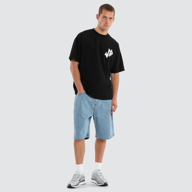 Conquer Raptor Tee Jet Black