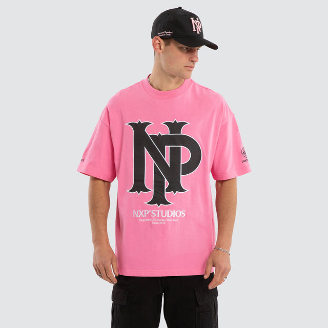 Preach Raptor Tee Pink