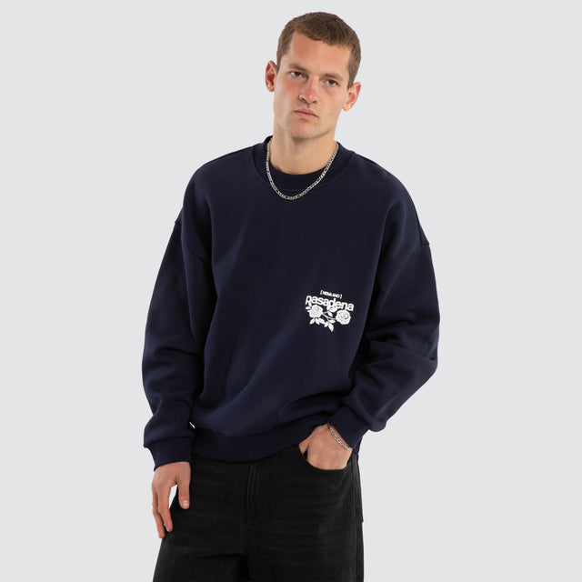 Fray Motion Box Fit Sweater Black Iris