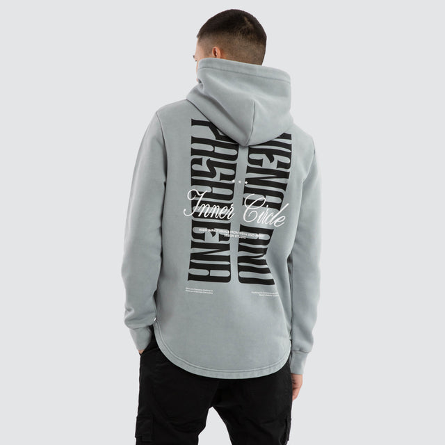 Dynamic Dual Curved Hoodie Ultimate Grey