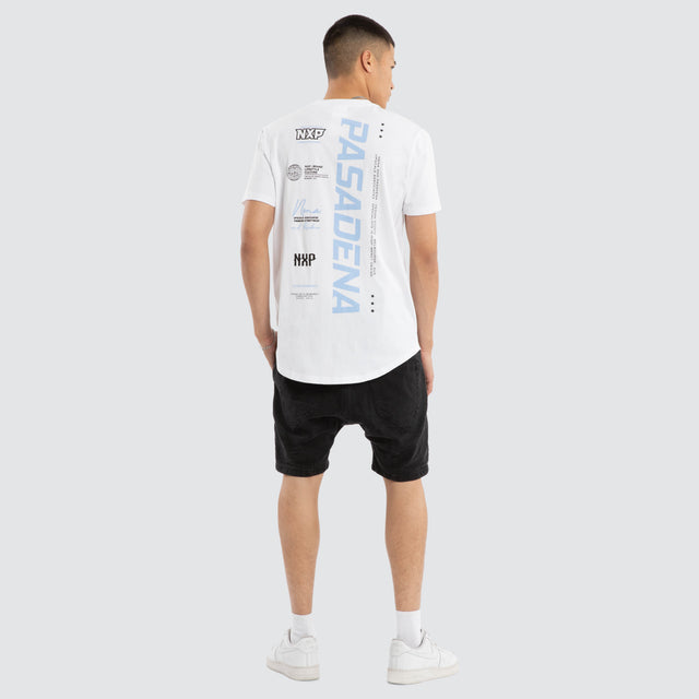 Model wears Unified Dual Curved Tee Optical White T-Shirts White – image 5