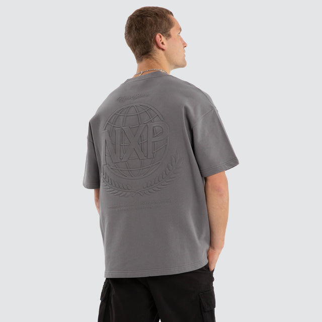 Opus Loopback Raptor Tee Steel Grey