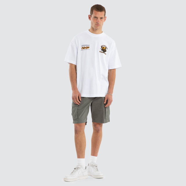 Beast Mode Raptor Tee Optical White