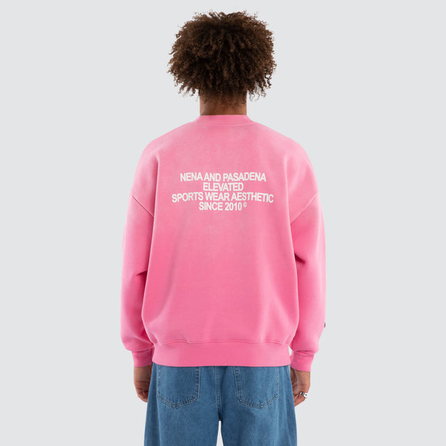 Halo Box Fit Sweater Sunbleached Sachet Pink
