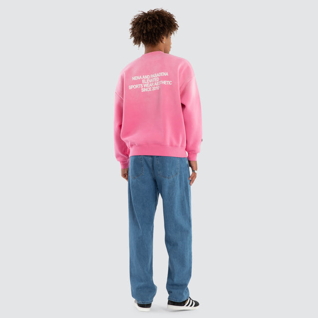 Halo Box Fit Sweater Sunbleached Sachet Pink