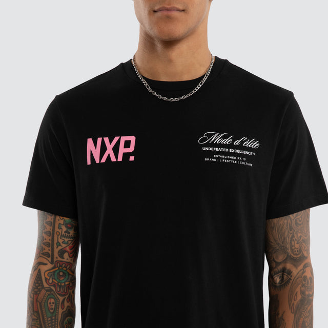 Riot Dual Curved Tee Jet Black