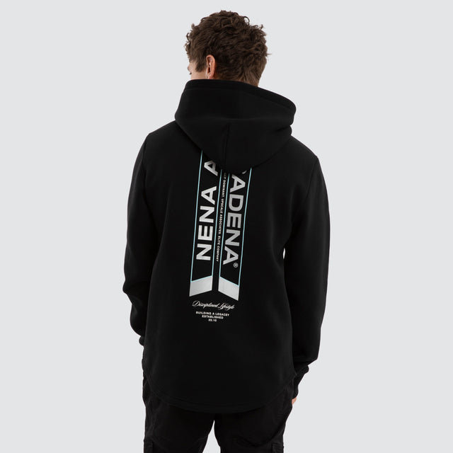 Zerkonia Dual Curved Hoodie Jet Black