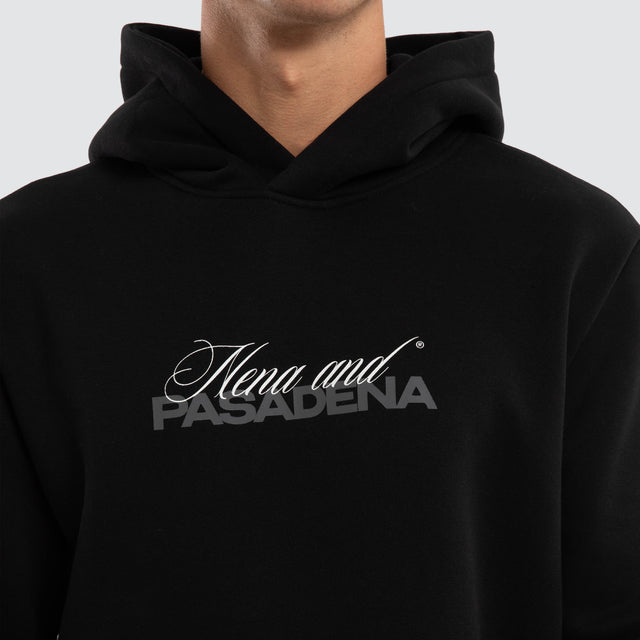Umbran Dual Curved Hoodie Jet Black