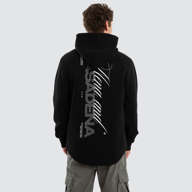 Umbran Dual Curved Hoodie Jet Black