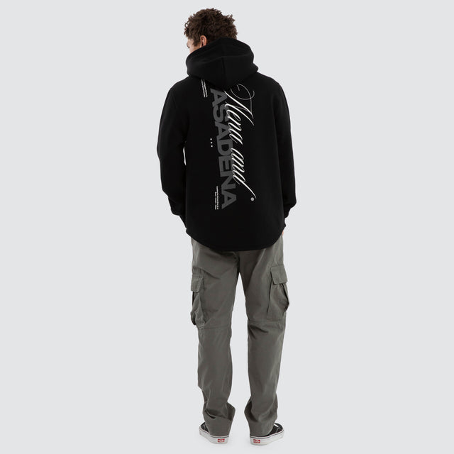 Umbran Dual Curved Hoodie Jet Black