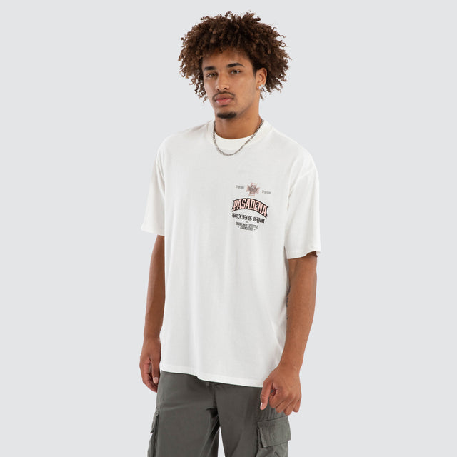 Albus Box Fit Tee Natural White