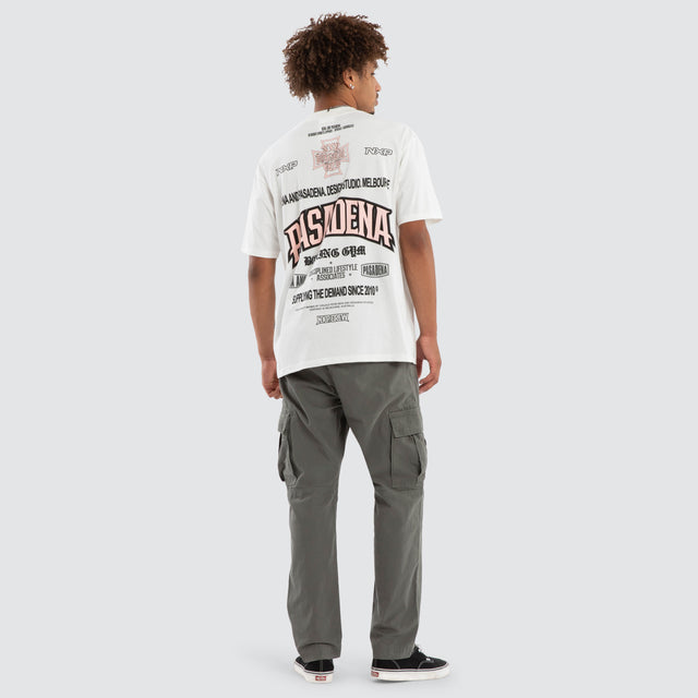 Albus Box Fit Tee Natural White