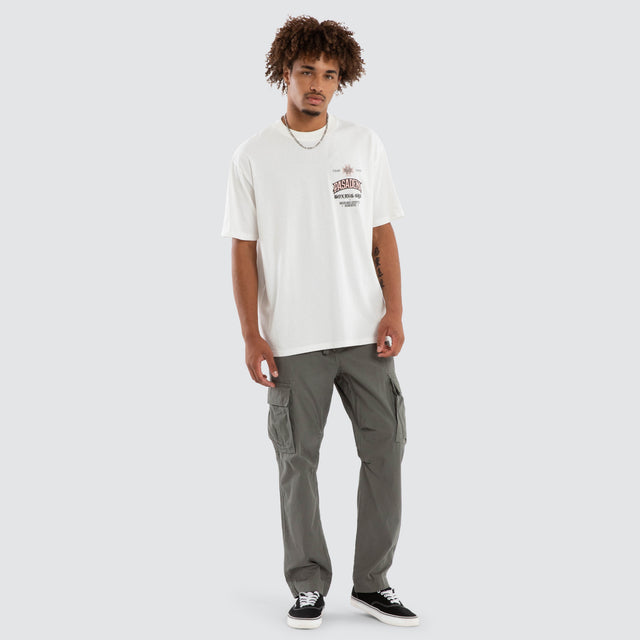 Albus Box Fit Tee Natural White