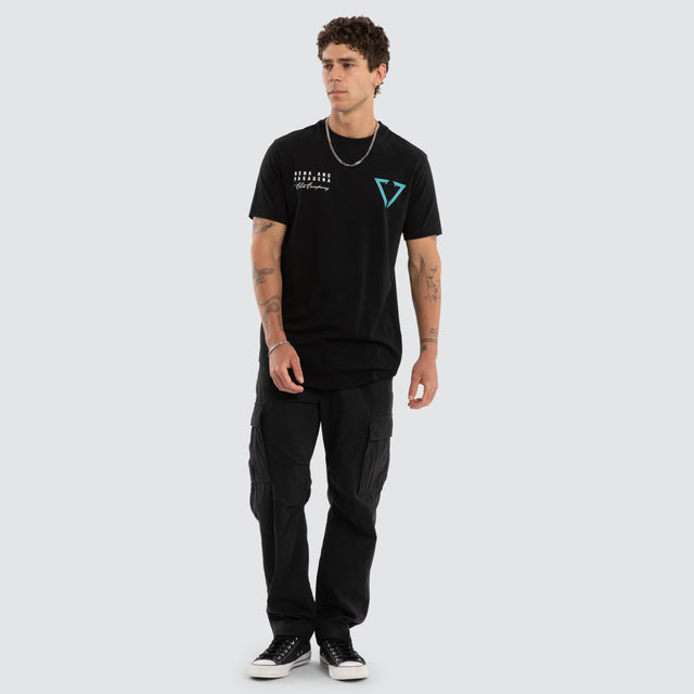 Eidolon Dual Curved Tee Jet Black