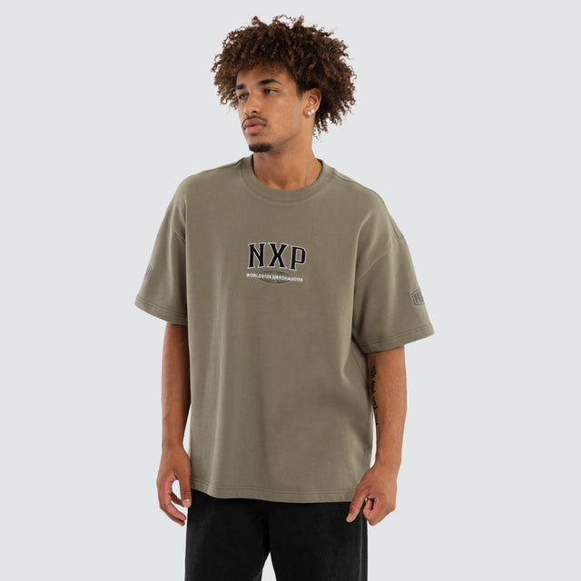 Khaor Loopback Raptor Tee Khaki