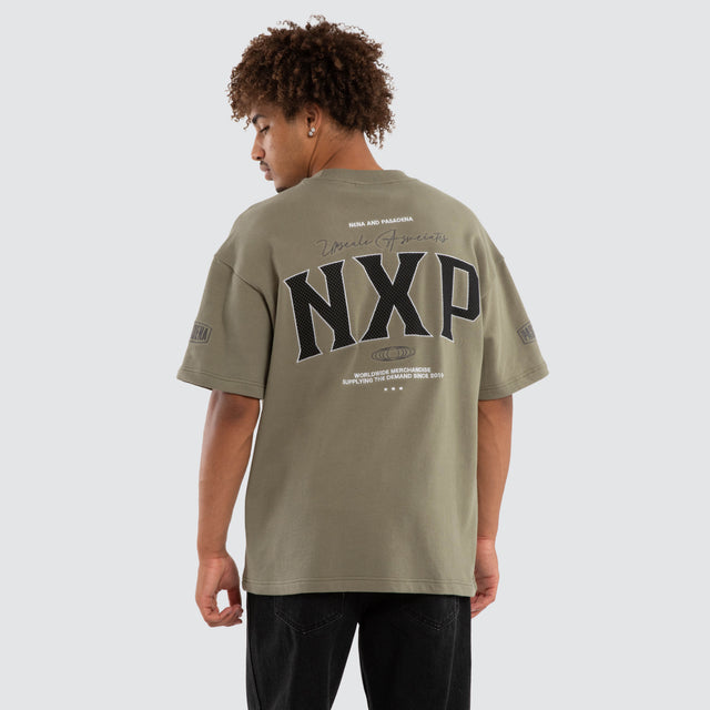 Khaor Loopback Raptor Tee Khaki
