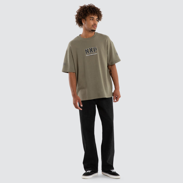Khaor Loopback Raptor Tee Khaki