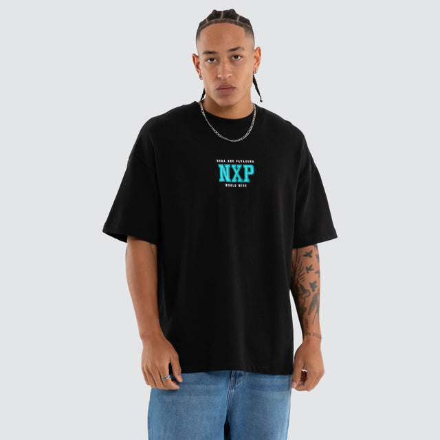 West Loopback Raptor Tee Anthracite Black