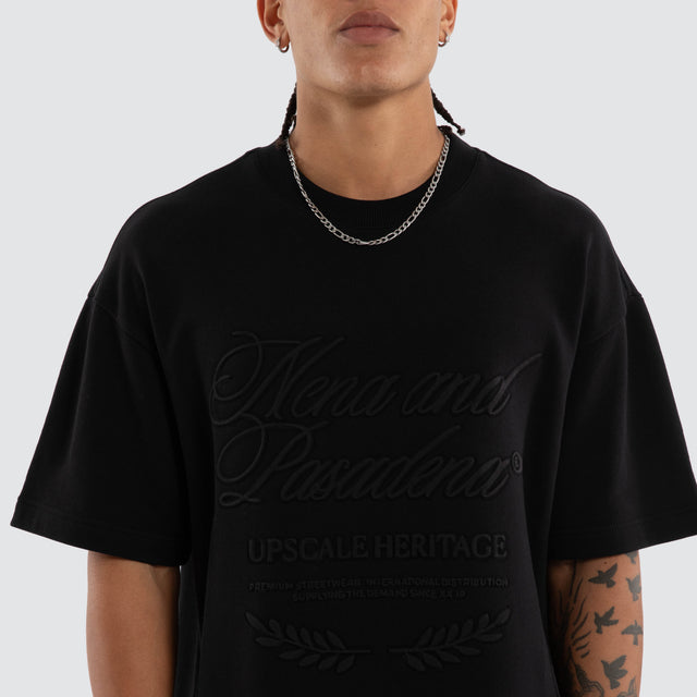 Draekon Loopback Raptor Tee Anthracite Black