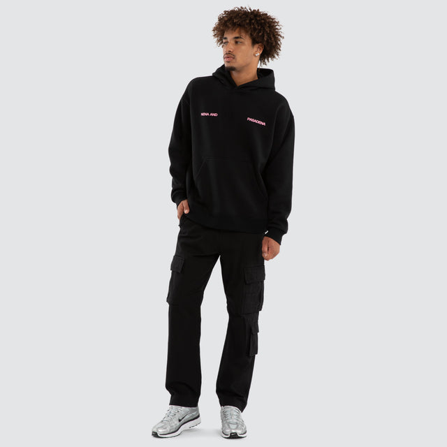 Neonix Relaxed Fit Hoodie Jet Black