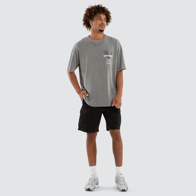 Moros Box Fit Tee Pigment Frost Grey
